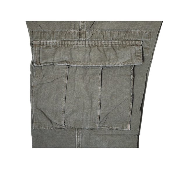 Joie Cargo Cropped Utility Pants in Olive Green - Picture 3 of 7